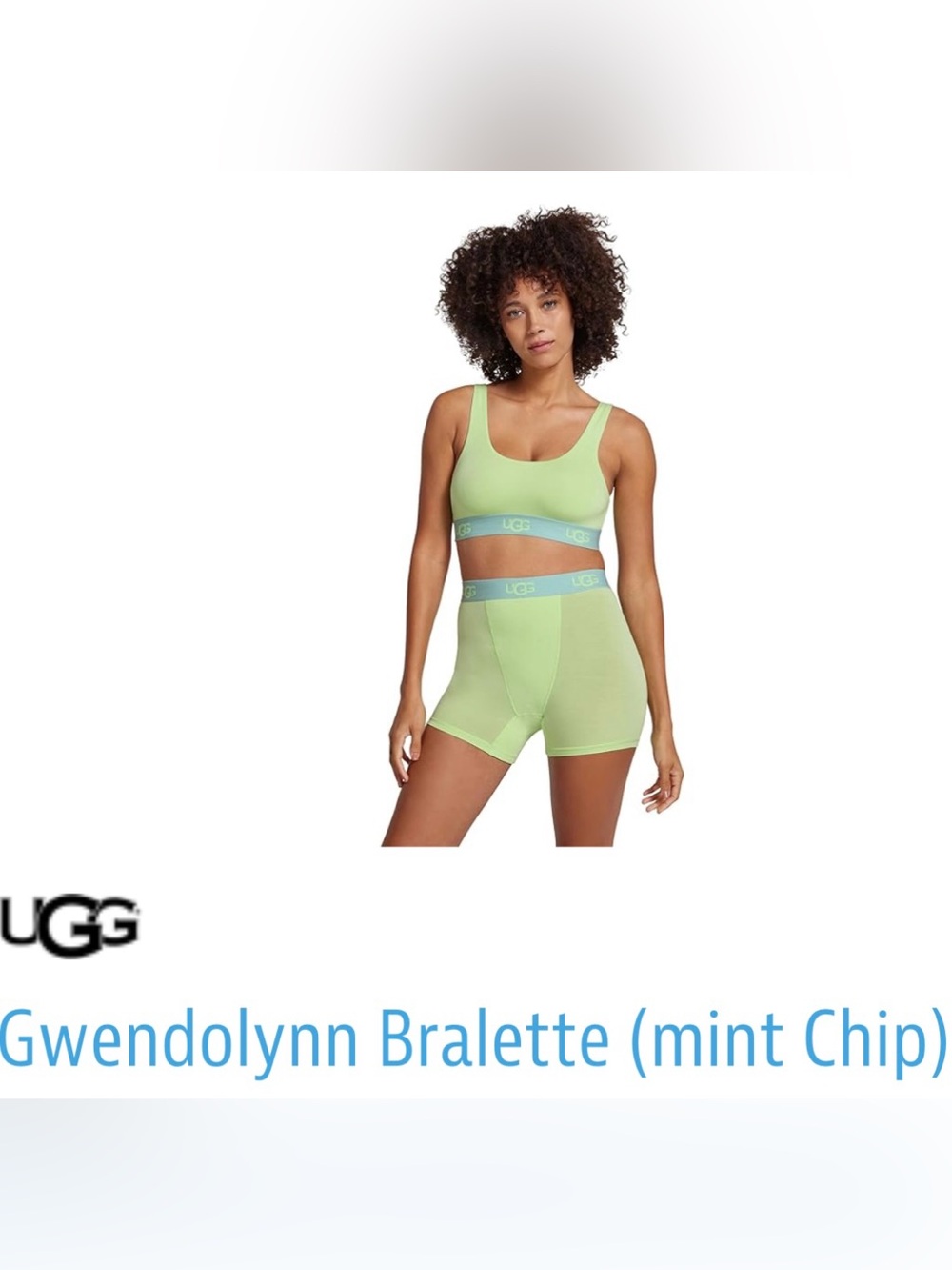 Women’s UGG Gwendolynn Sports bra Mint Green and Light Blue